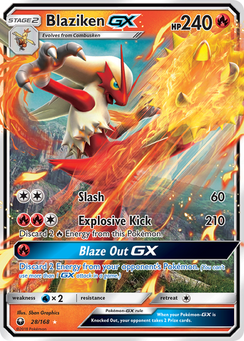 Blaziken GX (28/168) [Sun &amp; Moon: Celestial Storm] 