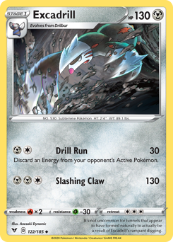 Excadrill (122/185) [Sword &amp; Shield: Vivid Voltage] 