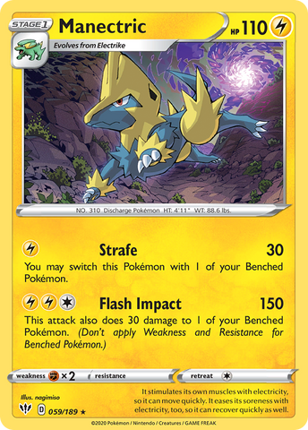 Manectric (059/189) [Sword &amp; Shield: Darkness Ablaze] 