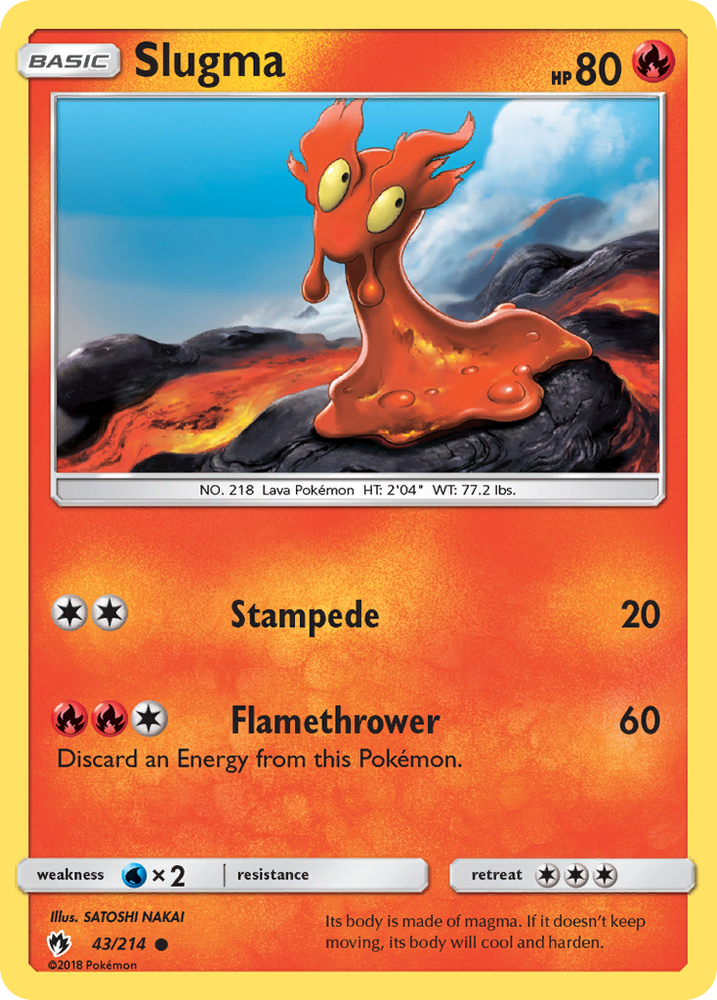 Slugma (43/214) [Sun &amp; Moon: Lost Thunder] 