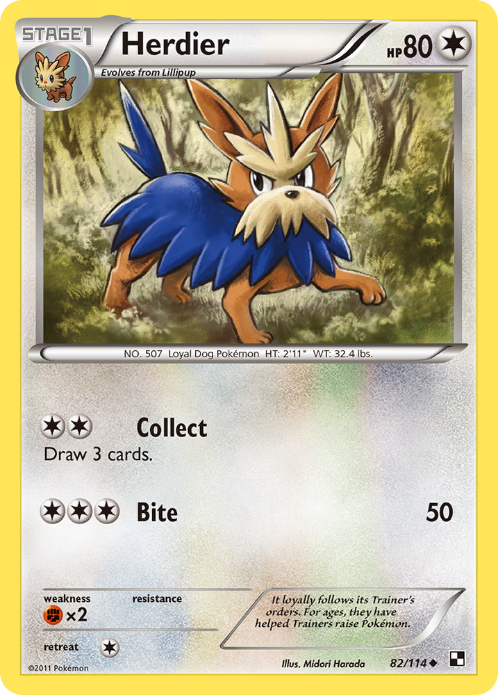 Herdier (82/114) [Black &amp; White: Base Set] 
