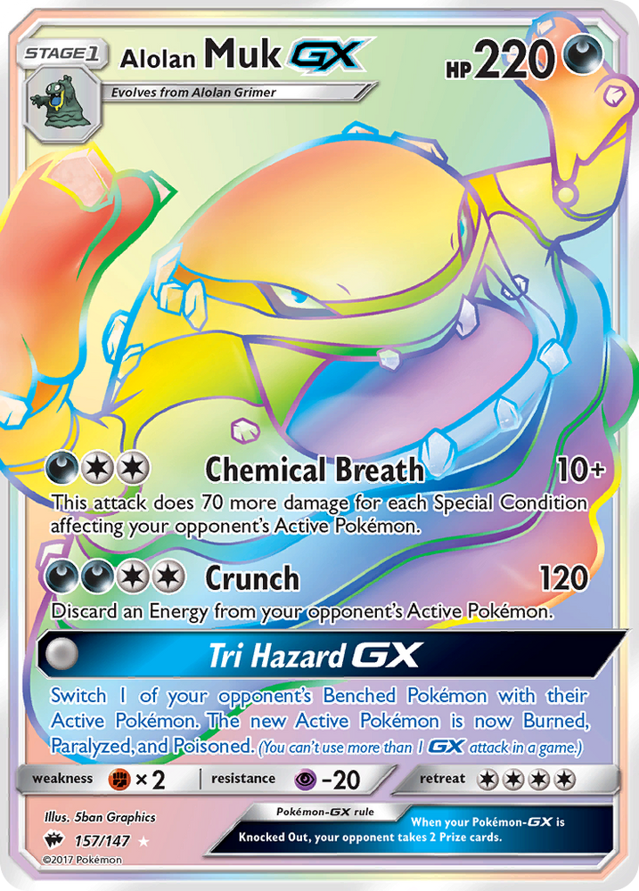 Alolan Muk GX (157/147) [Sun &amp; Moon: Burning Shadows] 