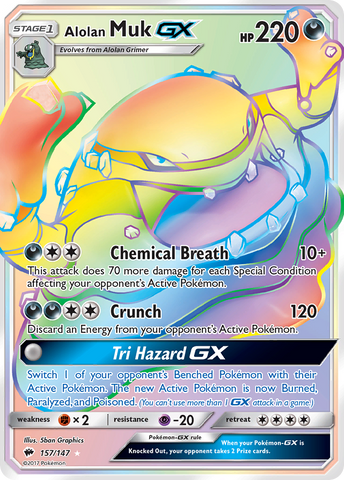 Alolan Muk GX (157/147) [Sun &amp; Moon: Burning Shadows] 