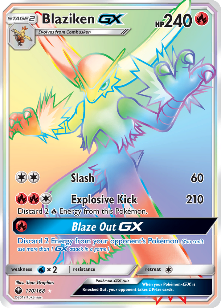 Blaziken GX (170/168) [Sun &amp; Moon: Celestial Storm] 