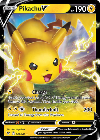 Pikachu V (043/185) [Sword &amp; Shield: Vivid Voltage] 