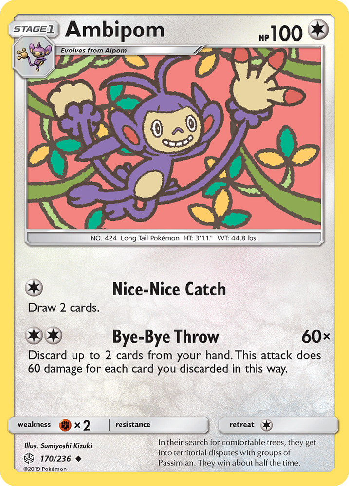 Ambipom (170/236) [Sun &amp; Moon: Cosmic Eclipse] 