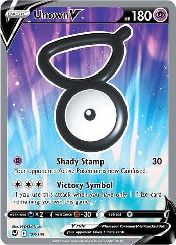 Unown V (176/195) [Sword &amp; Shield: Silver Tempest] 