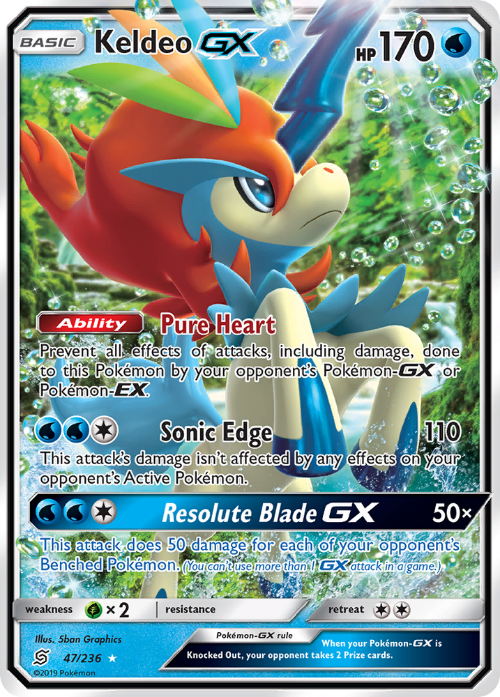 Keldeo GX (47/236) [Sun &amp; Moon: Unified Minds] 