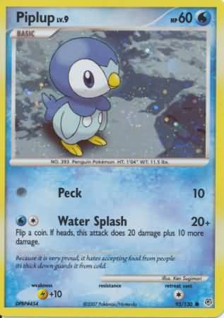 Piplup (93/130) (Cosmos Holo) [Diamond &amp; Pearl: Base Set] 