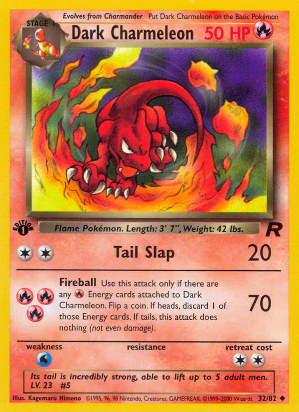 Darth Charmeleon (32/82) [Team Rocket 1st Edition] 