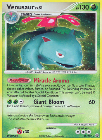 Venusaur (20/132) (Theme Deck Exclusive) [Diamond &amp; Pearl: Secret Wonders] 