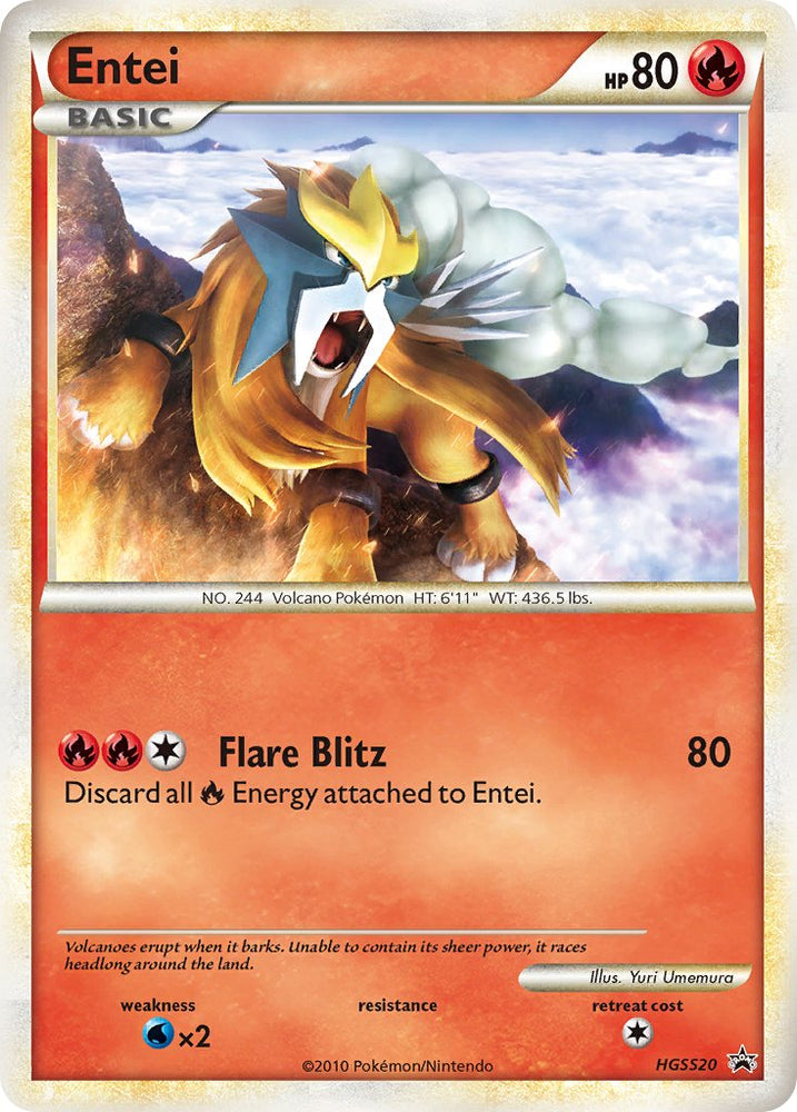 Entei (HGSS20) [HeartGold &amp; SoulSilver: Black Star Promos] 
