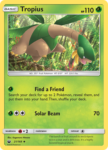 Tropius (21/168) [Sun &amp; Moon: Celestial Storm] 