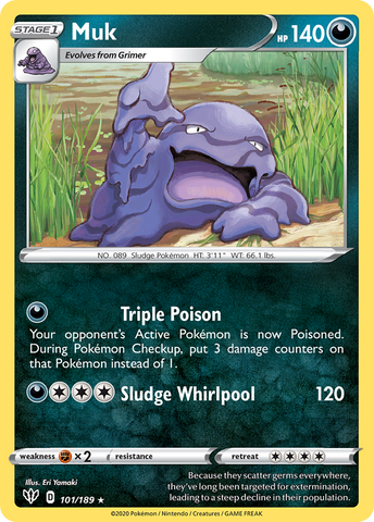 Muk (101/189) [Sword &amp; Shield: Darkness Ablaze] 