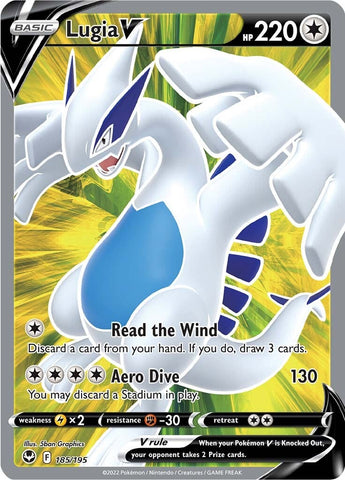 Lugia V (185/195) [Sword &amp; Shield: Silver Tempest] 