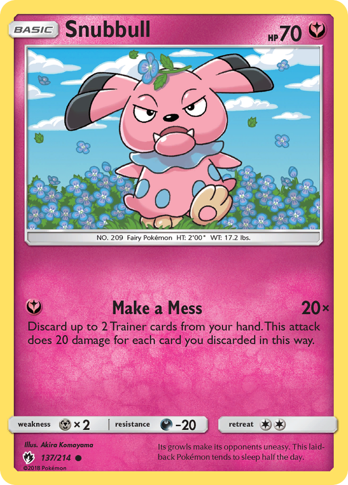 Snubbull (137/214) [Sun &amp; Moon: Lost Thunder] 