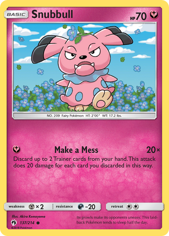 Snubbull (137/214) [Sun &amp; Moon: Lost Thunder] 