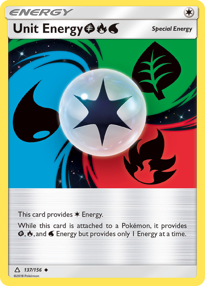 Unit Energy (137/156) (Grass, Fire, Water) [Sun &amp; Moon: Ultra Prism] 