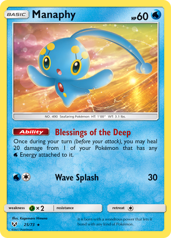 Manaphy (25/73) [Sun &amp; Moon: Shining Legends] 