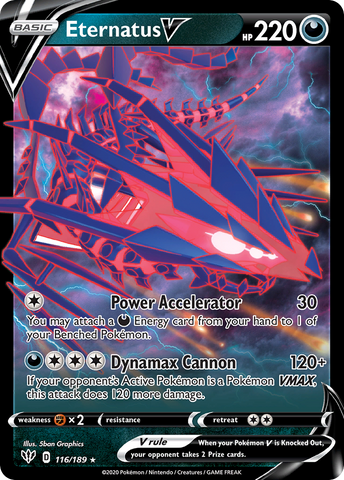 Eternatus V (116/189) (Jumbo Card) [Sword &amp; Shield: Darkness Ablaze] 