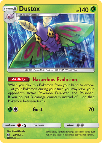 Dustox (28/214) [Sun &amp; Moon: Lost Thunder] 