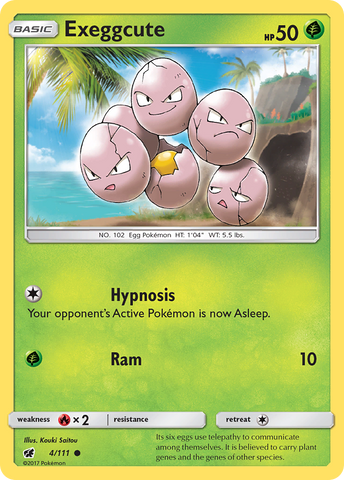 Exeggcute (4/111) [Sun &amp; Moon: Crimson Invasion] 