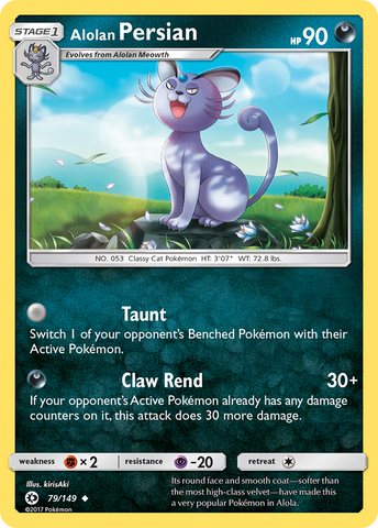 Alolan Persian (79/149) [Sun &amp; Moon: Base Set] 