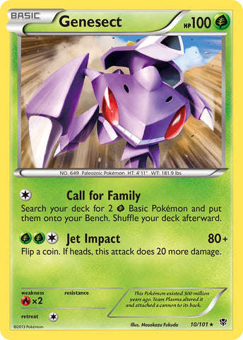 Genesect (10/101) (Theme Deck Exclusive) [Black &amp; White: Plasma Blast] 