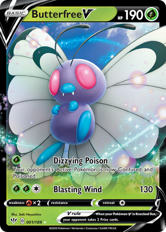 Butterfree V (001/189) [Sword &amp; Shield: Darkness Ablaze] 