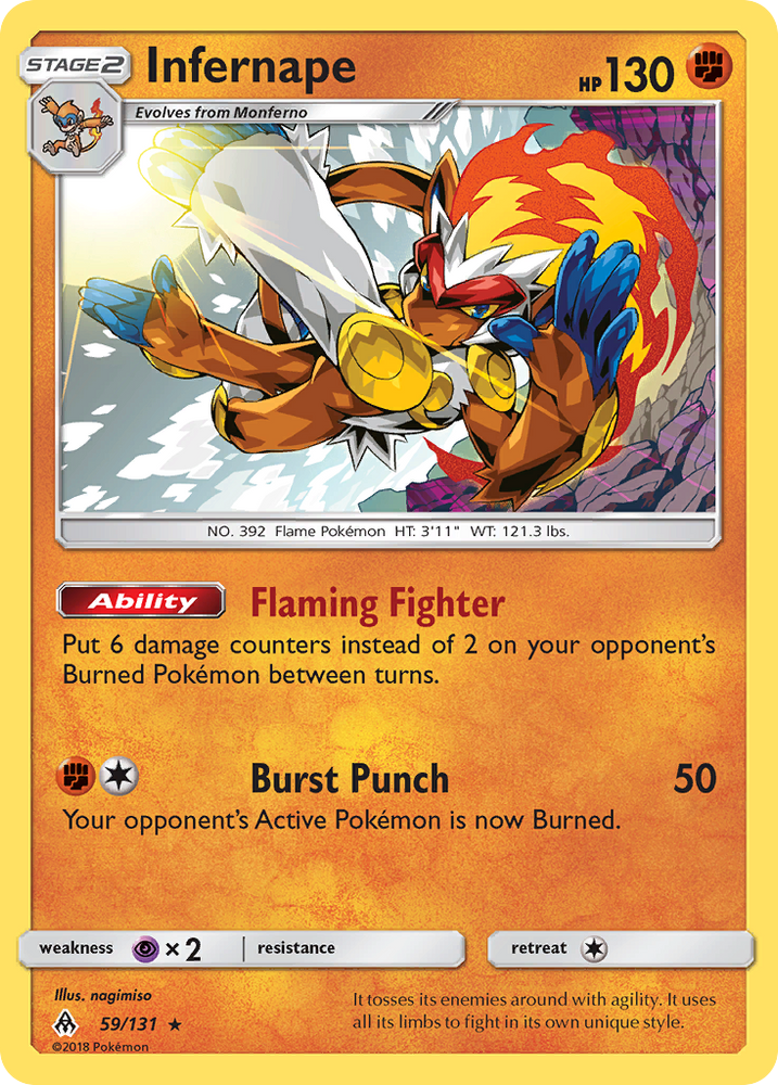 Infernape (59/131) [Sun &amp; Moon: Forbidden Light] 