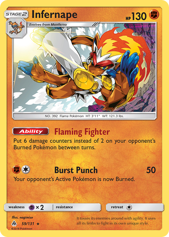 Infernape (59/131) [Sun &amp; Moon: Forbidden Light] 