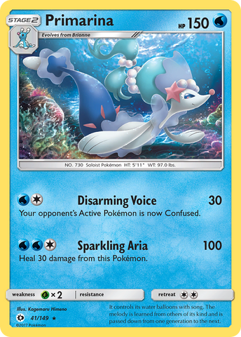 Primarina (41/149) [Sun &amp; Moon: Base Set] 