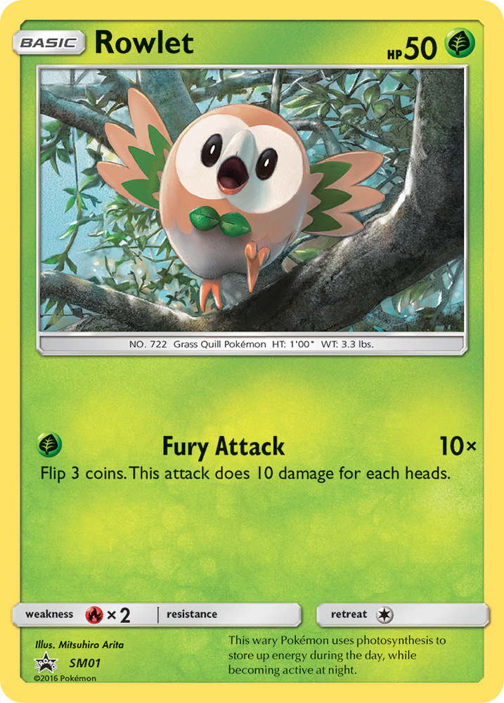 Rowlet (SM01) [Sun &amp; Moon: Black Star Promos] 