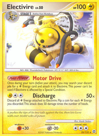 Electivire (25/132) (Theme Deck Exclusive) [Diamond &amp; Pearl: Secret Wonders] 