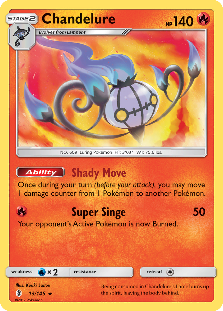 Chandelure (13/145) [Sun &amp; Moon: Guardians Rising] 