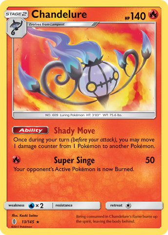 Chandelure (13/145) [Sun &amp; Moon: Guardians Rising] 