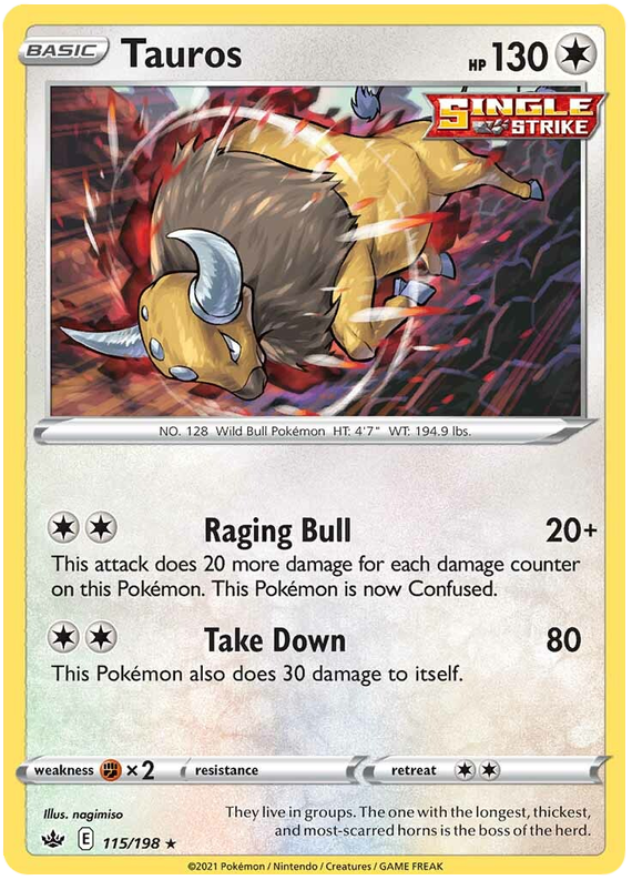 Tauros (115/198) [Sword &amp; Shield: Chilling Reign] 