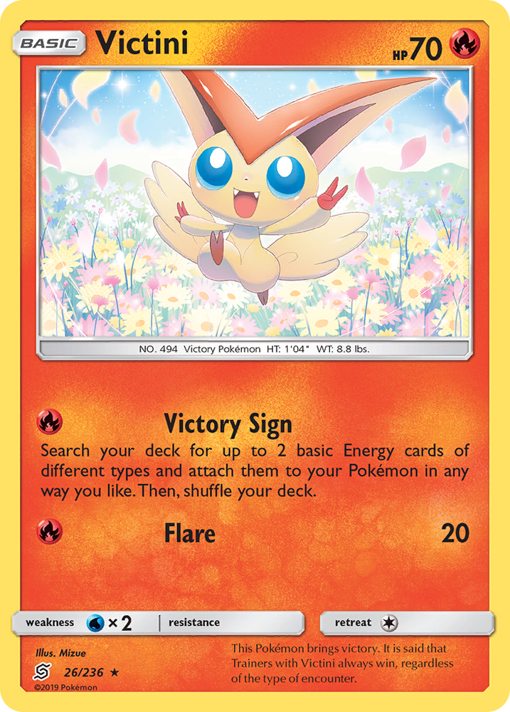 Victini (26/236) [Sun &amp; Moon: Unified Minds] 