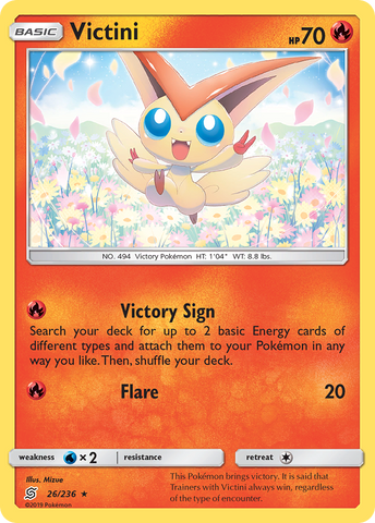 Victini (26/236) [Sun &amp; Moon: Unified Minds] 