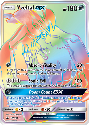 Yveltal GX (137/131) [Sun &amp; Moon: Forbidden Light] 