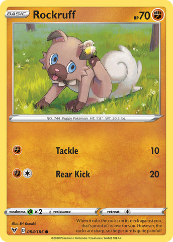 Rockruff (094/185) [Sword &amp; Shield: Vivid Voltage] 