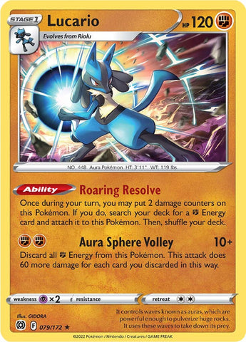 Lucario (079/172) (Theme Deck Exclusive) [Sword &amp; Shield: Brilliant Stars] 