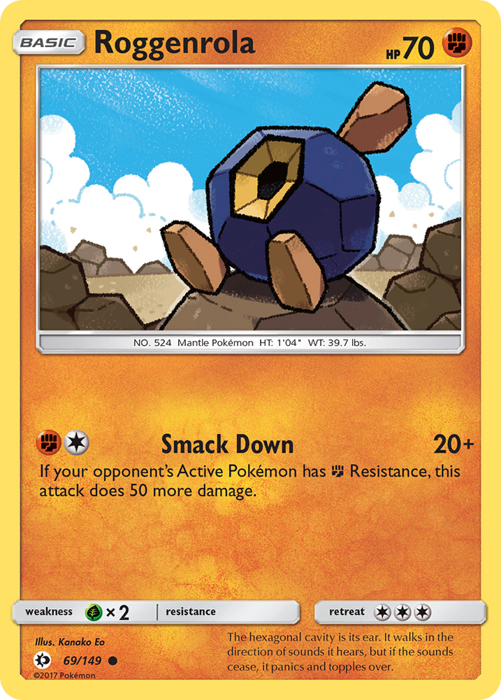 Roggenrola (69/149) [Sun &amp; Moon: Base Set] 