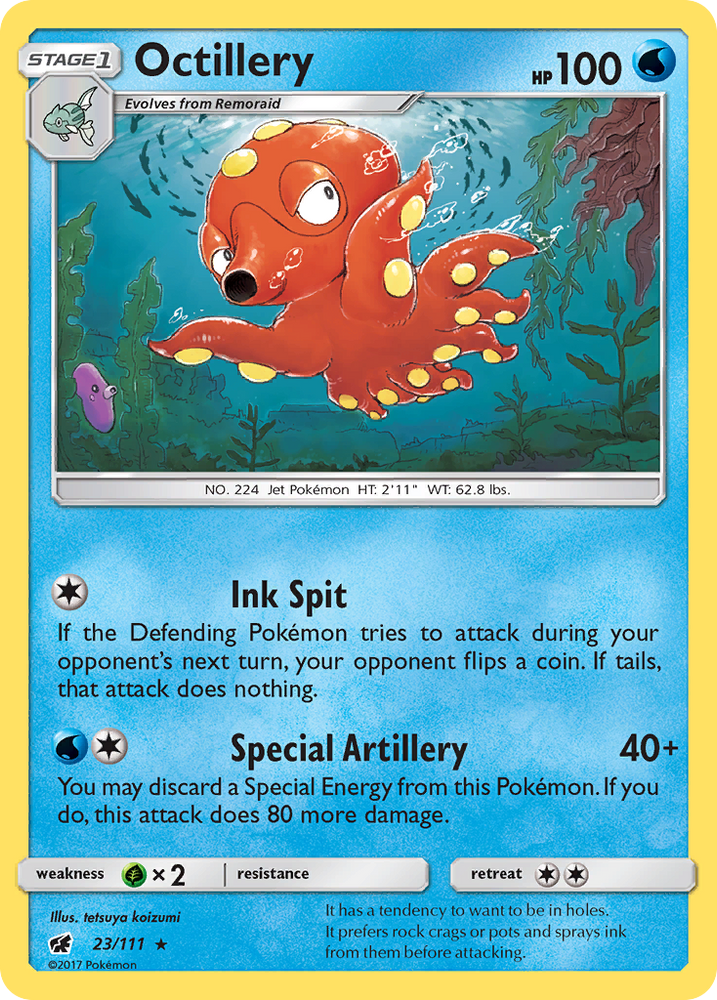 Octillery (23/111) [Sun &amp; Moon: Crimson Invasion] 