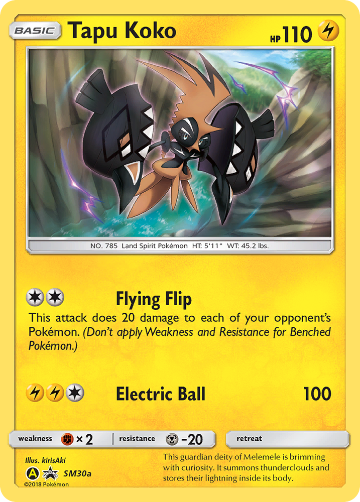 Tapu Koko (SM30a) [Sun &amp; Moon: Black Star Promos] 