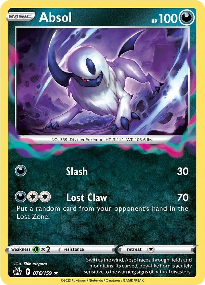 Absol (076/159) [Sword &amp; Shield: Crown Zenith] 