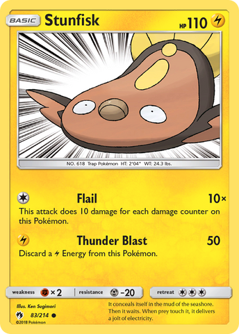 Stunfisk (83/214) [Sun &amp; Moon: Lost Thunder] 