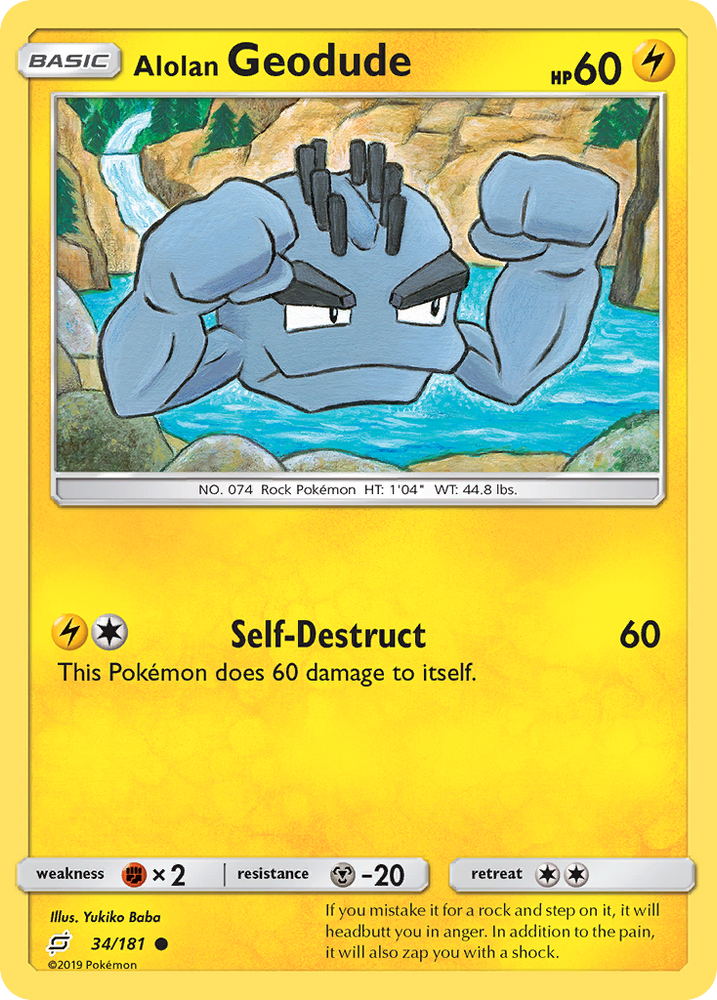 Alolan Geodude (34/181) [Sun &amp; Moon: Team Up] 