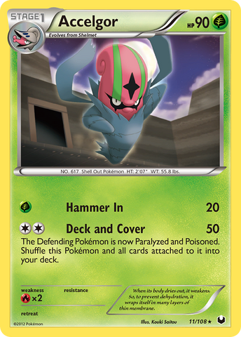 Accelgor (11/108) [Black &amp; White: Dark Explorers] 