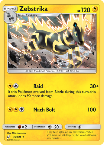 Zebstrika (45/181) [Sun &amp; Moon: Team Up] 